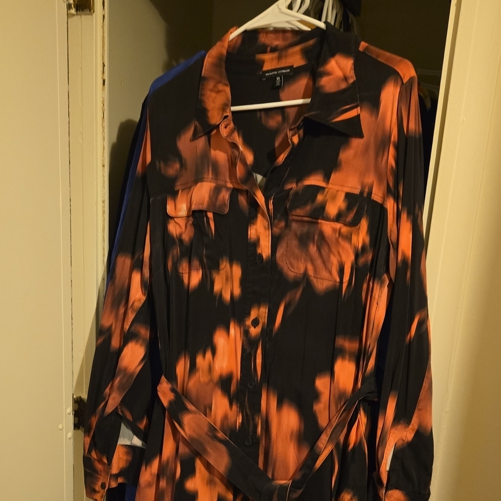 Floral Blur Cupro Dress